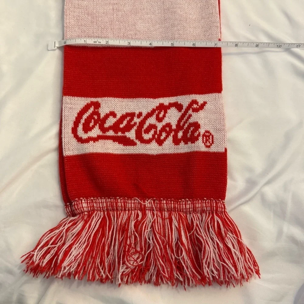 NWOT MLB Washington Nationals Coca Cola Nattitude Knit Scarf with Fringe